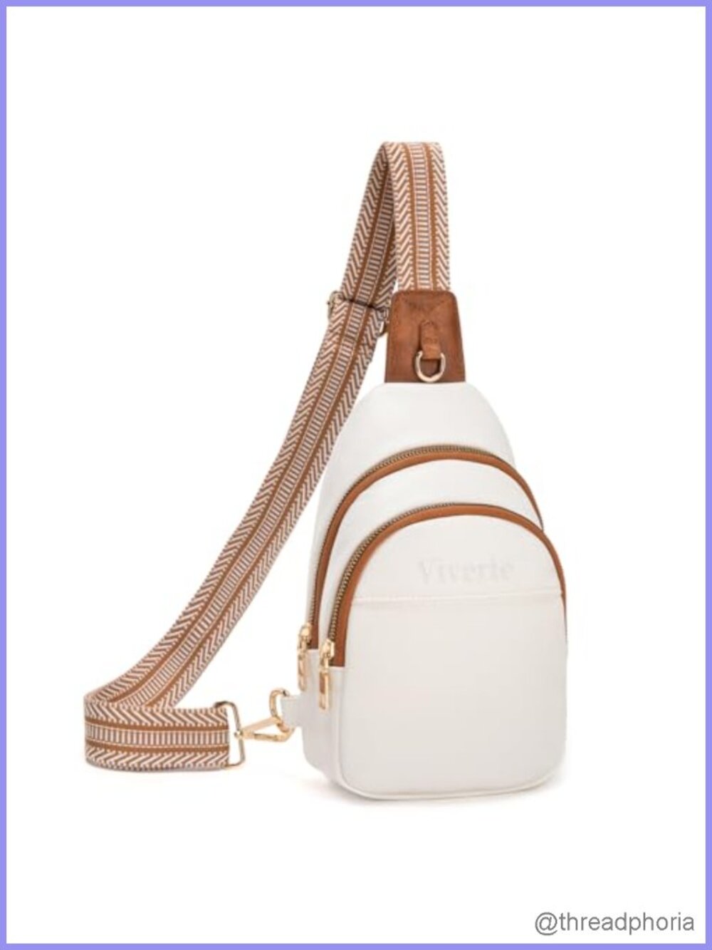 Eco-Friendly Faux Leather Crossbody Sling Bag for Women with Multiple Pockets